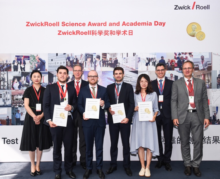 Preisverleihung des ZwickRoell Science Awards