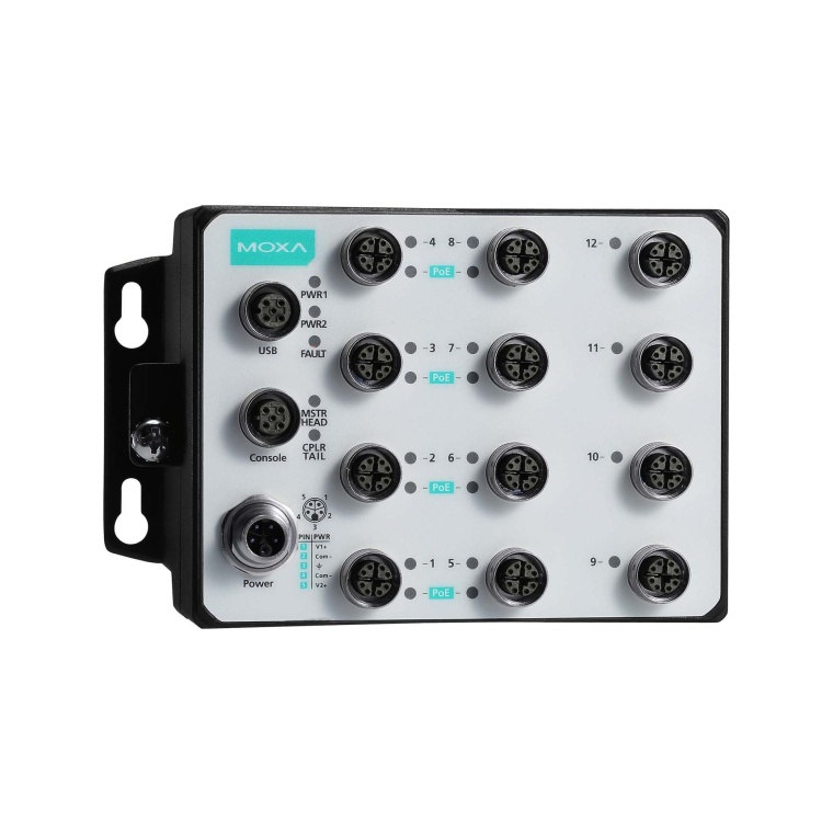 EN 50155 Full-Gigabit Ethernet Switches mit bis zu 8 PoE-Ports