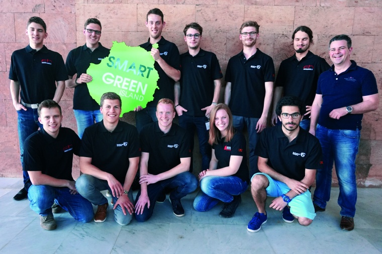 Das Team bestehend aus Studenten der Hochschule Kempten, München und Brünn...