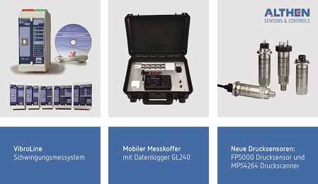 Sensor+Test: Althen mit mobiler Messdatenerfassung und Schwingungsmessung