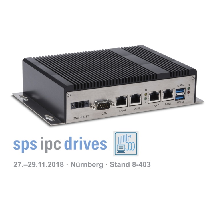 SPS IPC Drives 2018: Neuer KI Embedded Box PC von Syslogic
