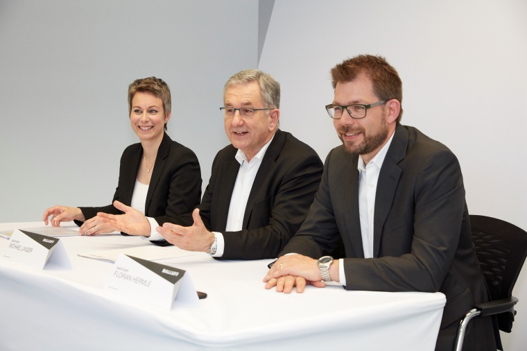 Die Balluff-Geschäftsführung bestehend aus Katrin Stegmaier-Hermle, Michael...