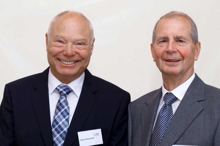 Die Firmengründer und Gesellschafter Hans Look (80) und Dieter Westerhoff (75,...