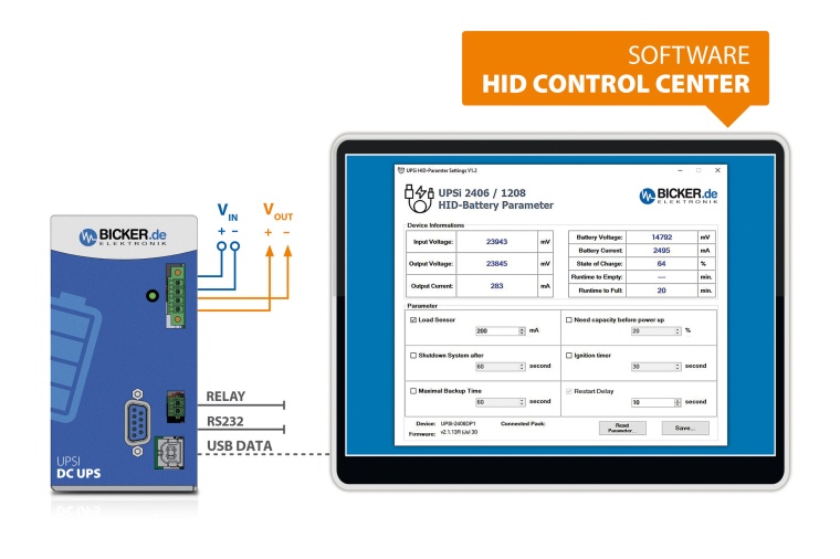 Mit der kostenfreien Management-Software HID Control Center lassen sich...