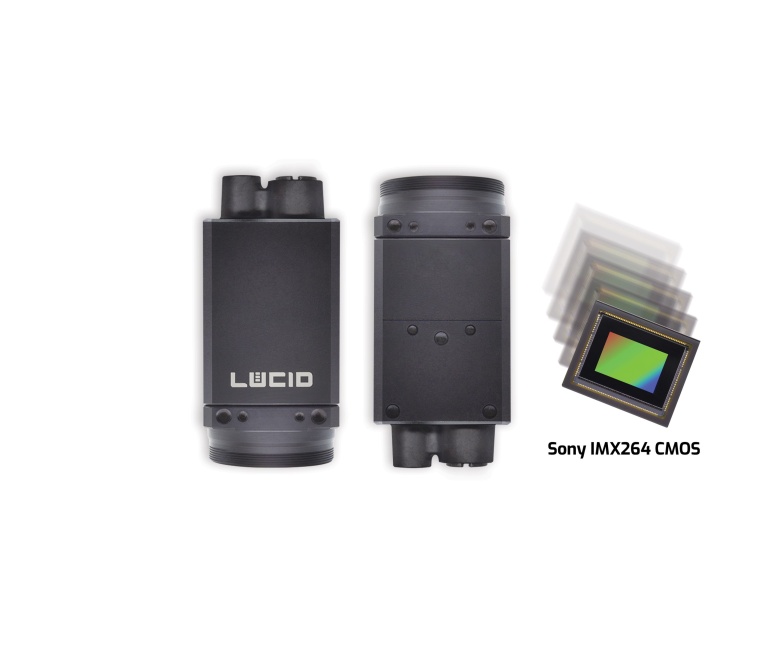 Die Pick-and-Place-Lösung von Pensur verwendet zwei Lucid-TRI050-Farbkameras,...