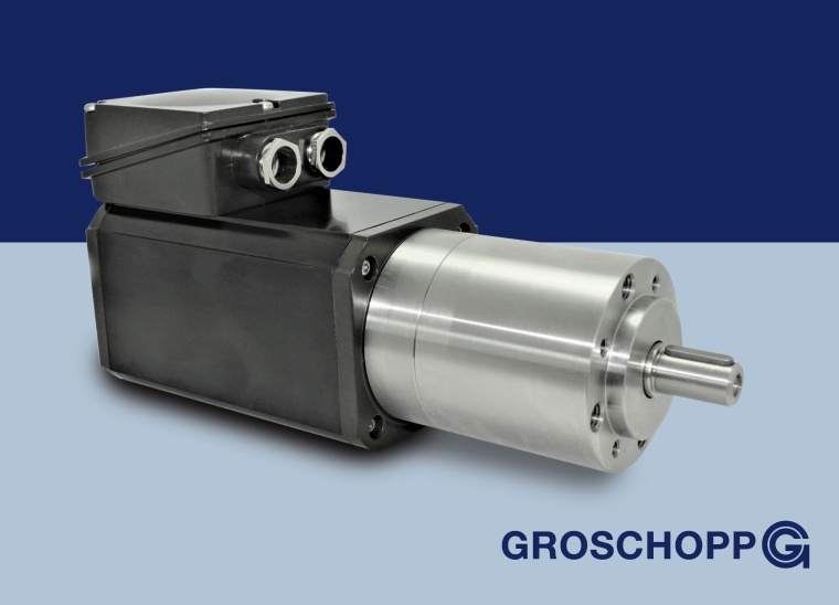 Groschopp bietet ihre IGKU-Motoren unter anderem mit Planetengetrieben in...
