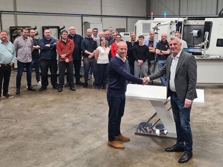 Mark Curtis (l.), CEO von Vision Engineering und Ian Mustard, Eigentümer und...