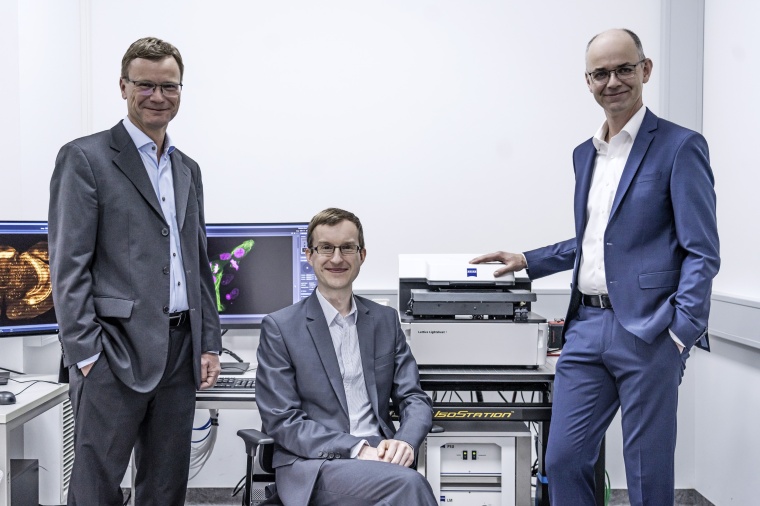 Dr. Thomas Kalkbrenner, Dr. Jörg Siebenmorgen und Ralf Wolleschensky (v.r.)....