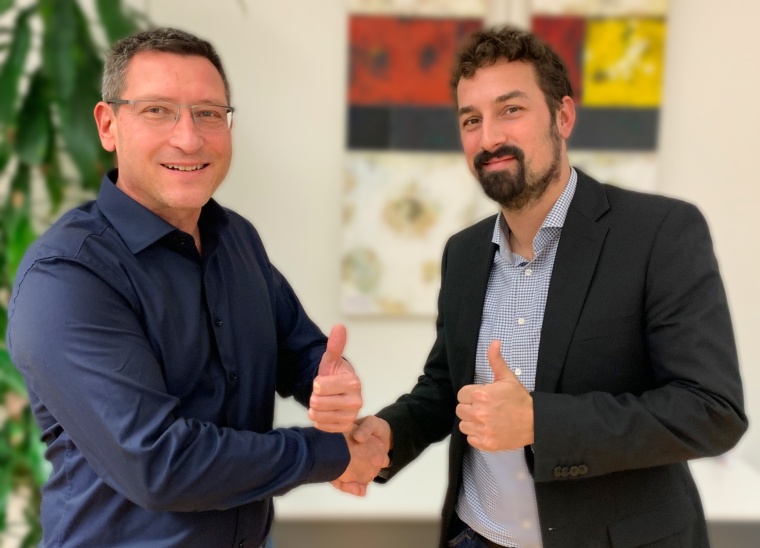 Michael Gauch, (links), CEO AIT Goehner, und Sebastian Grimm, Standortleiter...