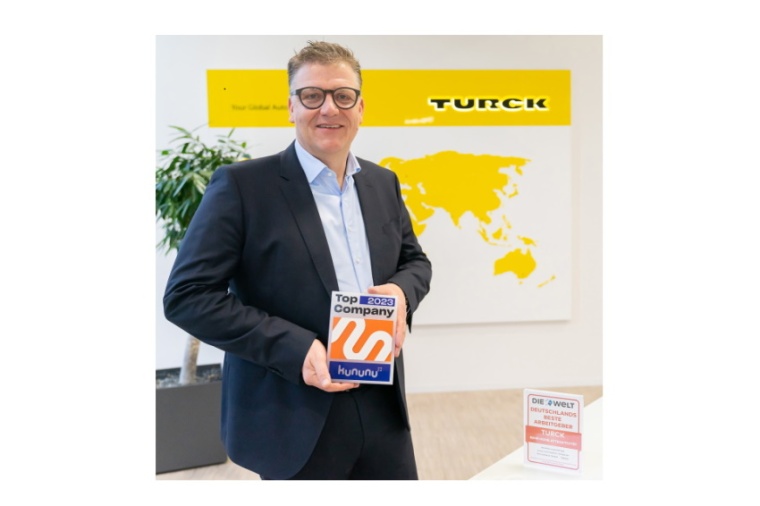 Turck-Geschäftsführer Christian Pauli freut sich über die Auszeichnungen und...