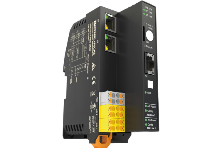 Mit einer Breite von 37,9 mm eignet sich das Gateway vor allem für den Einbau...