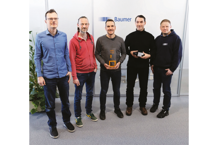 Das Team hinter der AX-Smartkamera von ­Baumer (v.l.): Daniel Koppelin, Peter...
