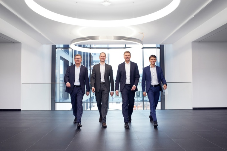 Die Vorstände Jan Ciliax, Matthias Lapp, Georg Stawowy und Dr. Christoph...