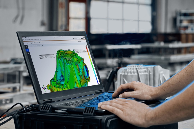 Messdaten können mit der Zeiss-Software analysiert und die Ergebnisse in...