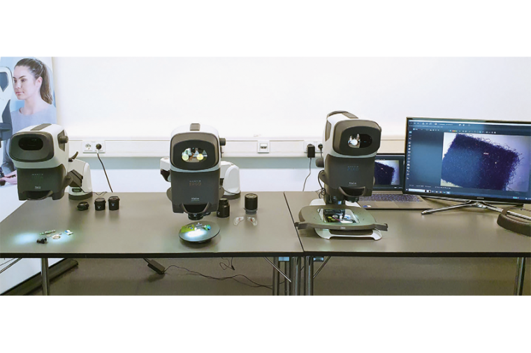 Mit dem Stereoblick und der okularlosen, ergonomischen Technologie in...