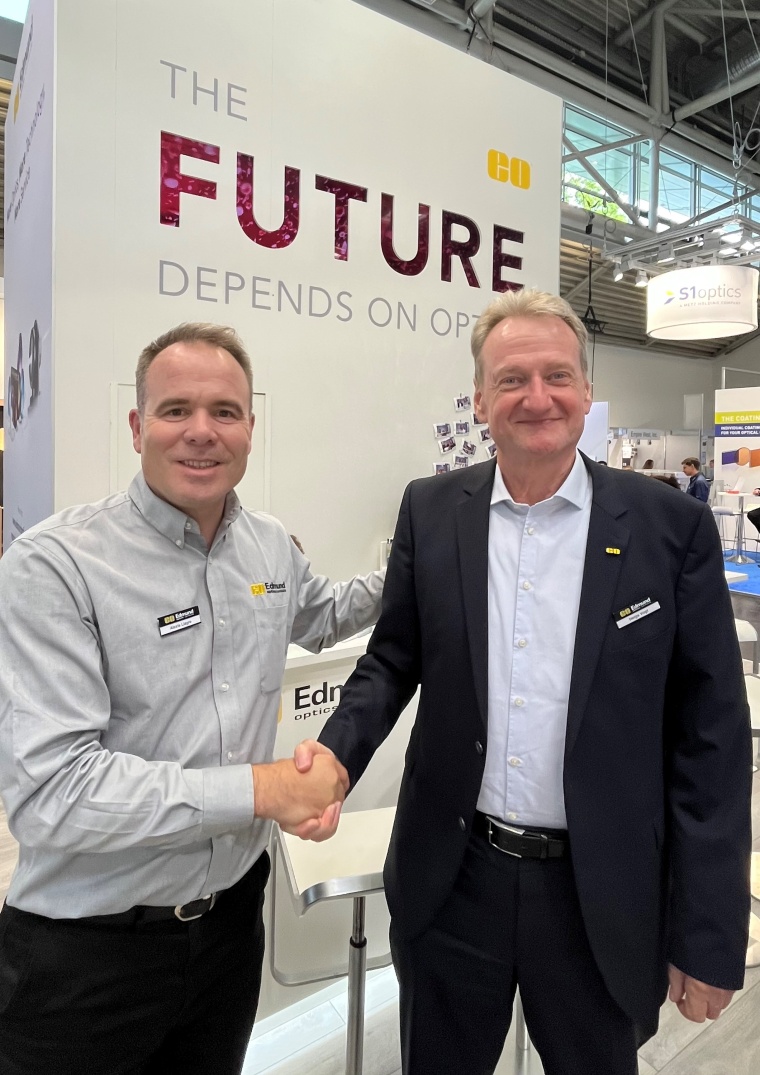 Alexis Liagre, Sales Director EMEA und Helge Vogt, Managing Director Edmund...