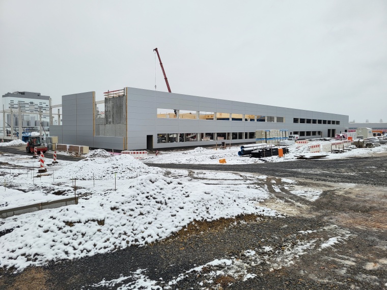 Im Technologiepark Fulda-West schreiten die Bauarbeiten am Jumo-Werk weiter...