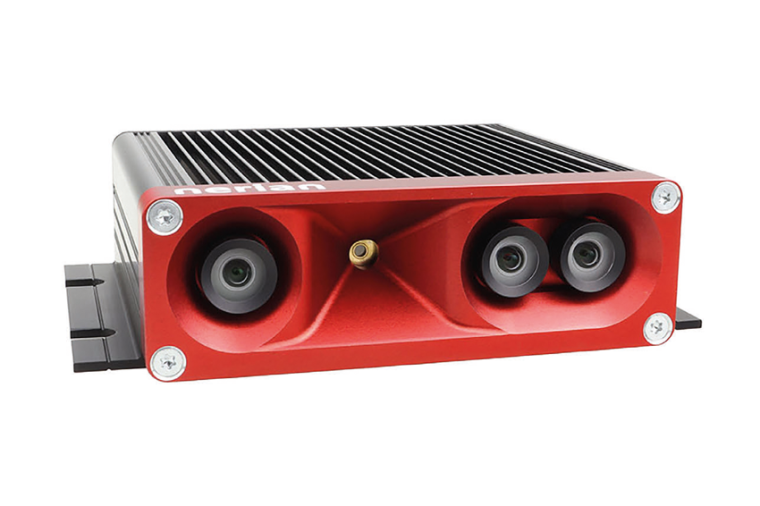 Die 3D-Kamera Nerian Ruby verfügt über drei Bildsensoren: zwei monochrome...