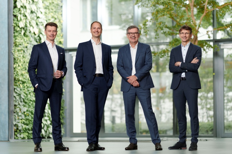 Der Vorstand der Lapp Gruppe v. li. Hubertus Breier, Vorstand Technik und...