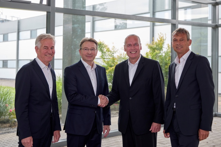 Eberhard Veit, Dirk Görlitzer, Frank Stührenberg und Frank Eisert (v.r.n.l.)