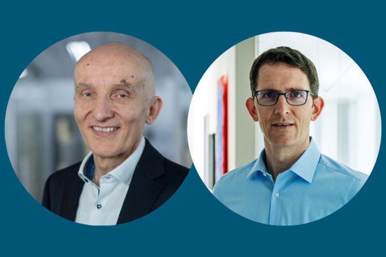 Dr. Peter Kürz (Zeiss, l.), Dr. Michael Kösters (Trumpf; Bild: Zeiss / Trumpf...