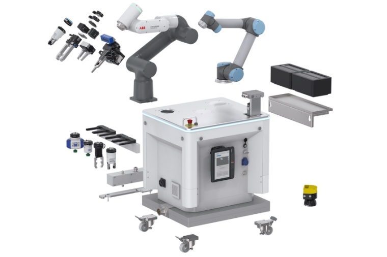 Das umfangreiche Portfolio der flexiblen Roboterzelle ZiMo bietet dem Kunden...
