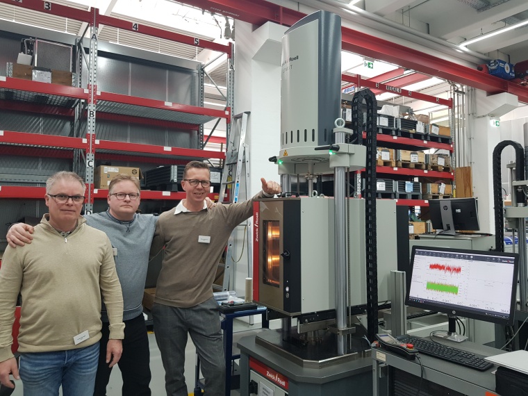 Das Team, das bei Ikea für die Prüfung der recycelten Materialien zuständig...