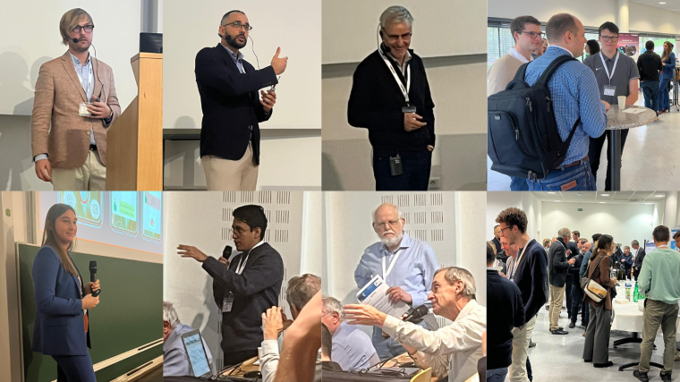Collage vom ersten Tag des 7. European Machine Vision Forum in Mulhouse,...
