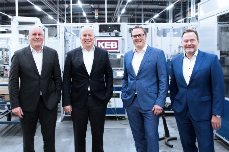 Gerald Müller (2. von rechts) mit (von links) Thomas Brinkmann, Vittorio...