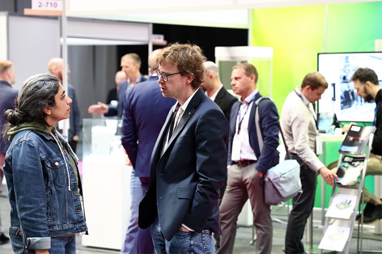 Impression von der Quantum Photonics Fachmesse (Bild: Messe Erfurt / Wissel)