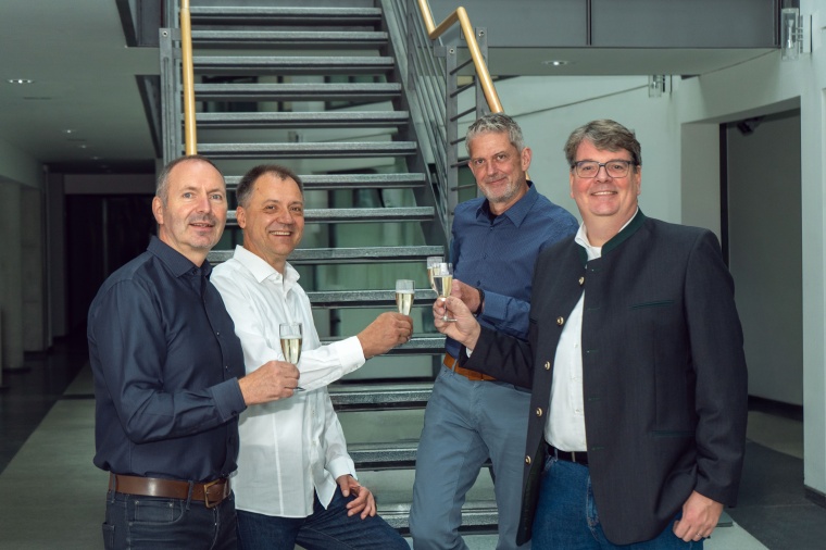 (v.l.n.r.): Heiko Freund, Peter Anacker, Axel Müller und Thomas Buschmann