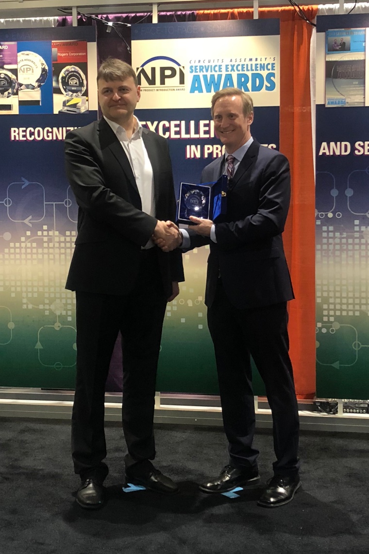 Mike Buetow, Vice President at PCD&F/Circuits Assembly and Ragnar Vaga, Global...