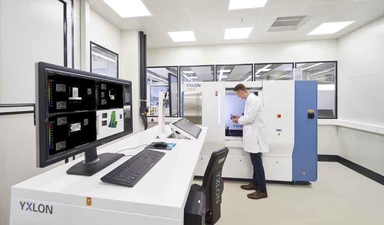 The Yxlon climate chambers maintain a temperature of 20°C +/- 1°C.