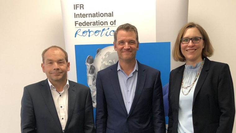 from left to right: Armin Schlenk, Chairman IFR Marcom Group; Milton Guerry,...
