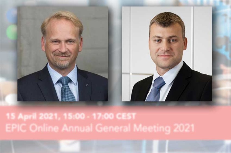 Berthold Schmidt (Trumpf) and Adam Piotrowski (Vigo Systems) reinforce the EPIC...