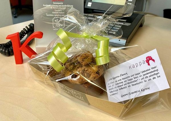 A greeting from the Kappa trainees to their colleagues in the home office on...
