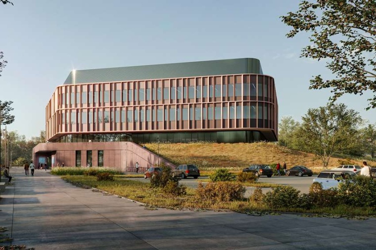 Design for the planned OPTICUM research building (Source: U. Hannover)