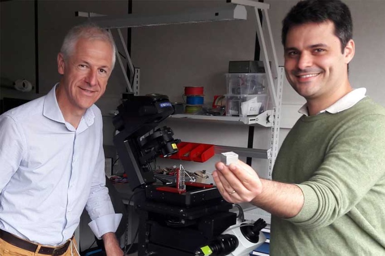 The first microstructured concrete sample (Source: Microlight3D)