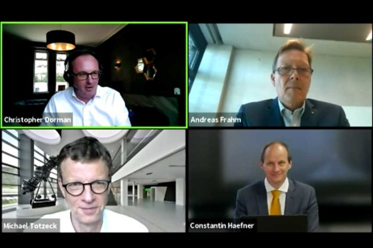 Part of the virtual “Laser” roundtable (Source: Messe München)