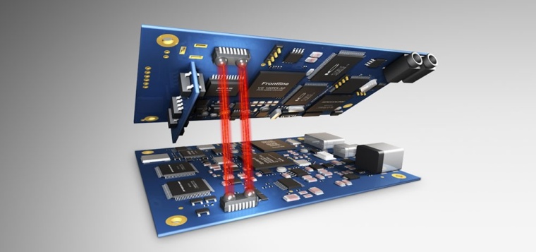 Li-Fi GigaDock für die Datenübertragung mit Licht auf kurze Distanzen und...