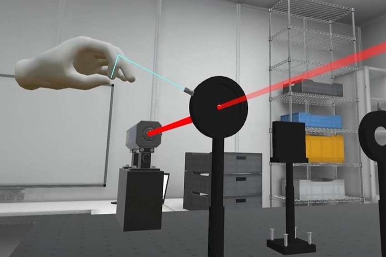 View into virtual lab (Source: S. Müller, U. Würzburg)