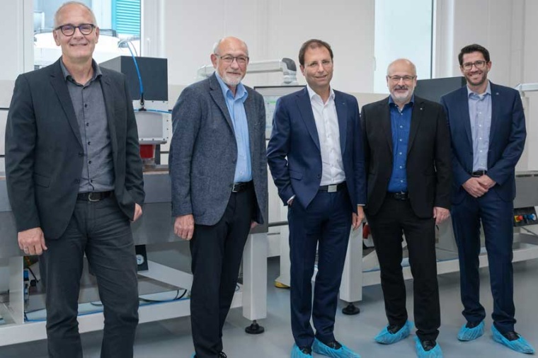Left to right: Sven Köhler (head of strategic development optics, Layertec),...