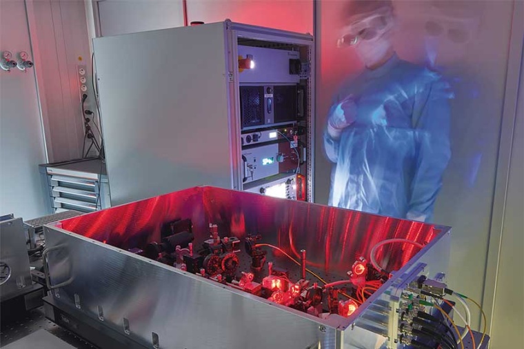 Laboratory prototype for a low-noise quantum frequency converter (Source: Fh....