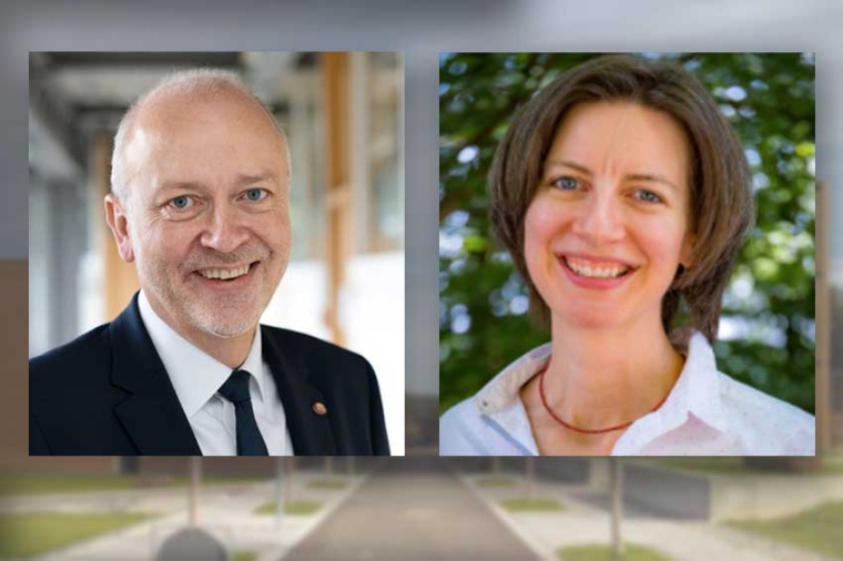 Professors Harald Riegel, Anne Harth (Source: HS Aalen / WIN)