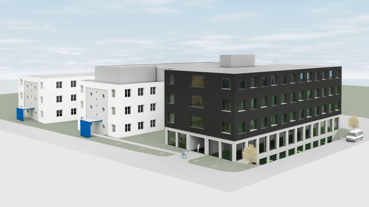 Oliver Vietze, CEO of the Baumer Group, is looking forward to the new building,...