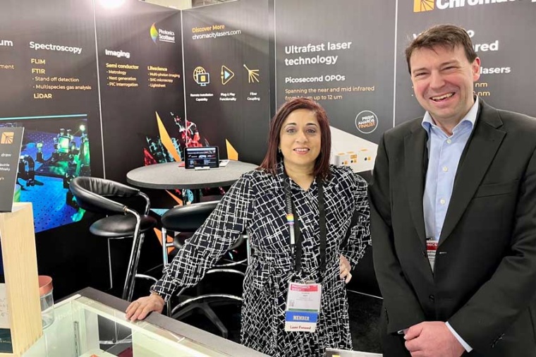 Chromacity CEO Shahida Imani with business development manager Bertrand...