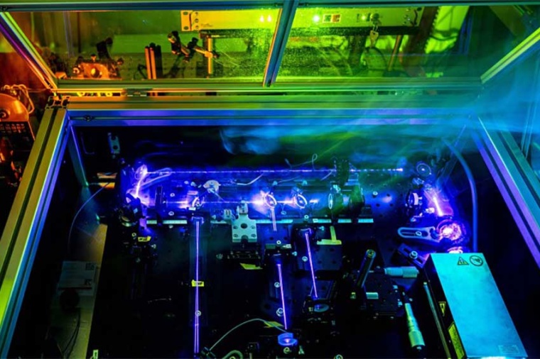 Experimental setup of a nonlinear interferometer for “spooky” quantum...