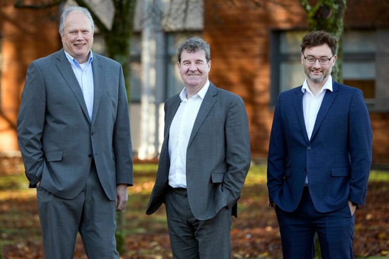 (l–r) Euan Livingston, Neil Martin, Richard Taylor (Source: Vector Photonics)