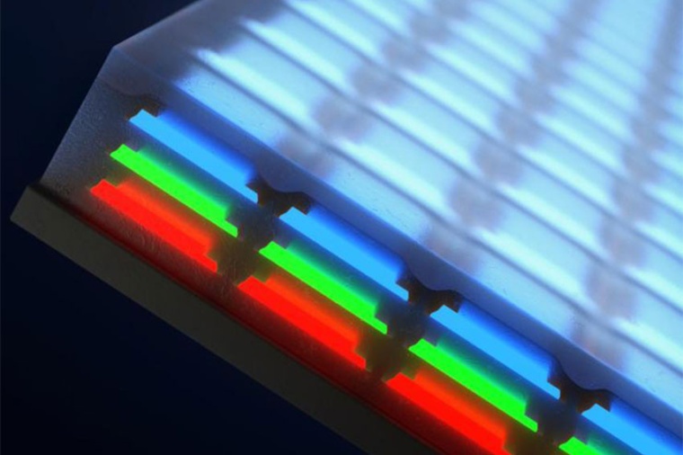 Illustration of stacked LEDs. (Source: Y. Lee)