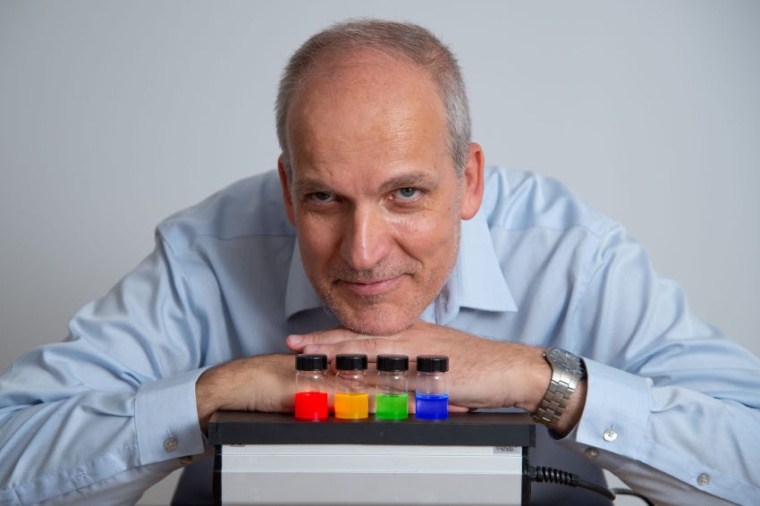 Uri Banin developed the smallest ever light source with switchable colors....
